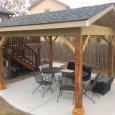 Organic Shaped Patio with Pavilion Cover