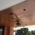 Custom Tongue & Grove Stained Maple Ceiling
